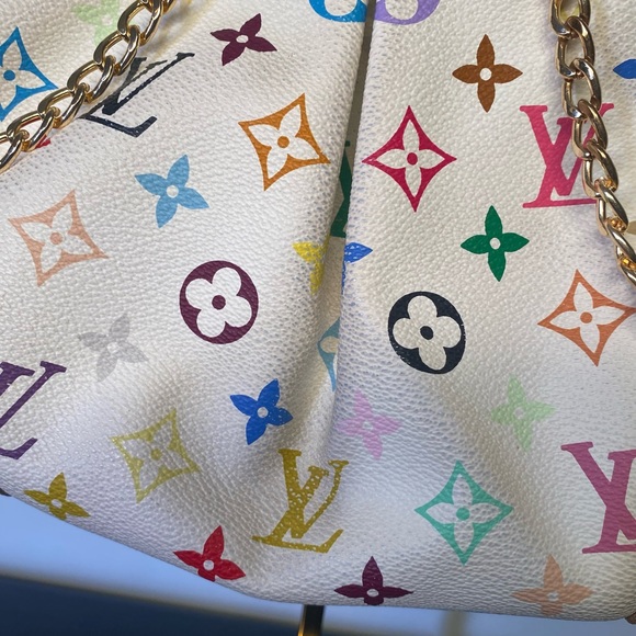 Louis Vuitton White Multi-Color Judy MM Bag - Picture 11 of 16